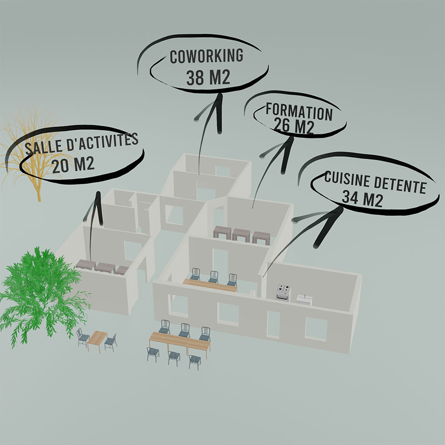 L'Abreuvoir Général Tiers Lieux Rural plan