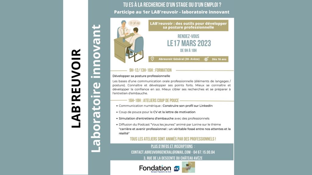 LAB'reuvoir laboratoire innovant