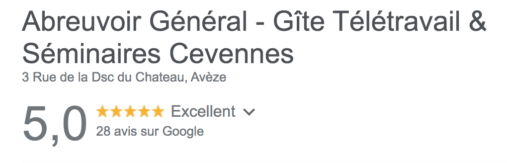 Avis Google Abreuvoir Général